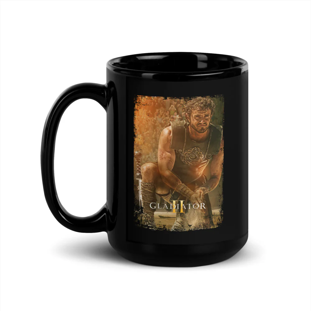 Gladiator II Lucius Black Mug - Image 4
