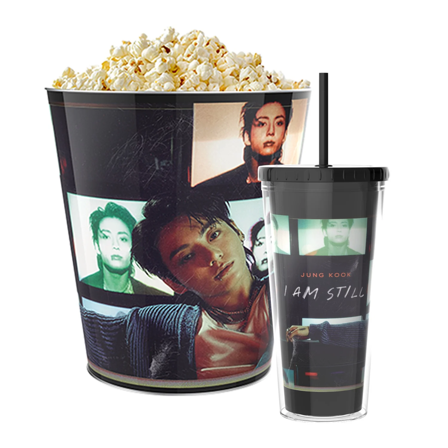 Jung Kook Popcorn Bucket  & Tumbler - Image 7