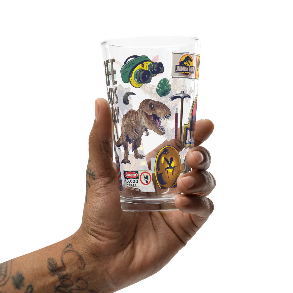 Jurassic Park Icons Pint Glass - Image 3