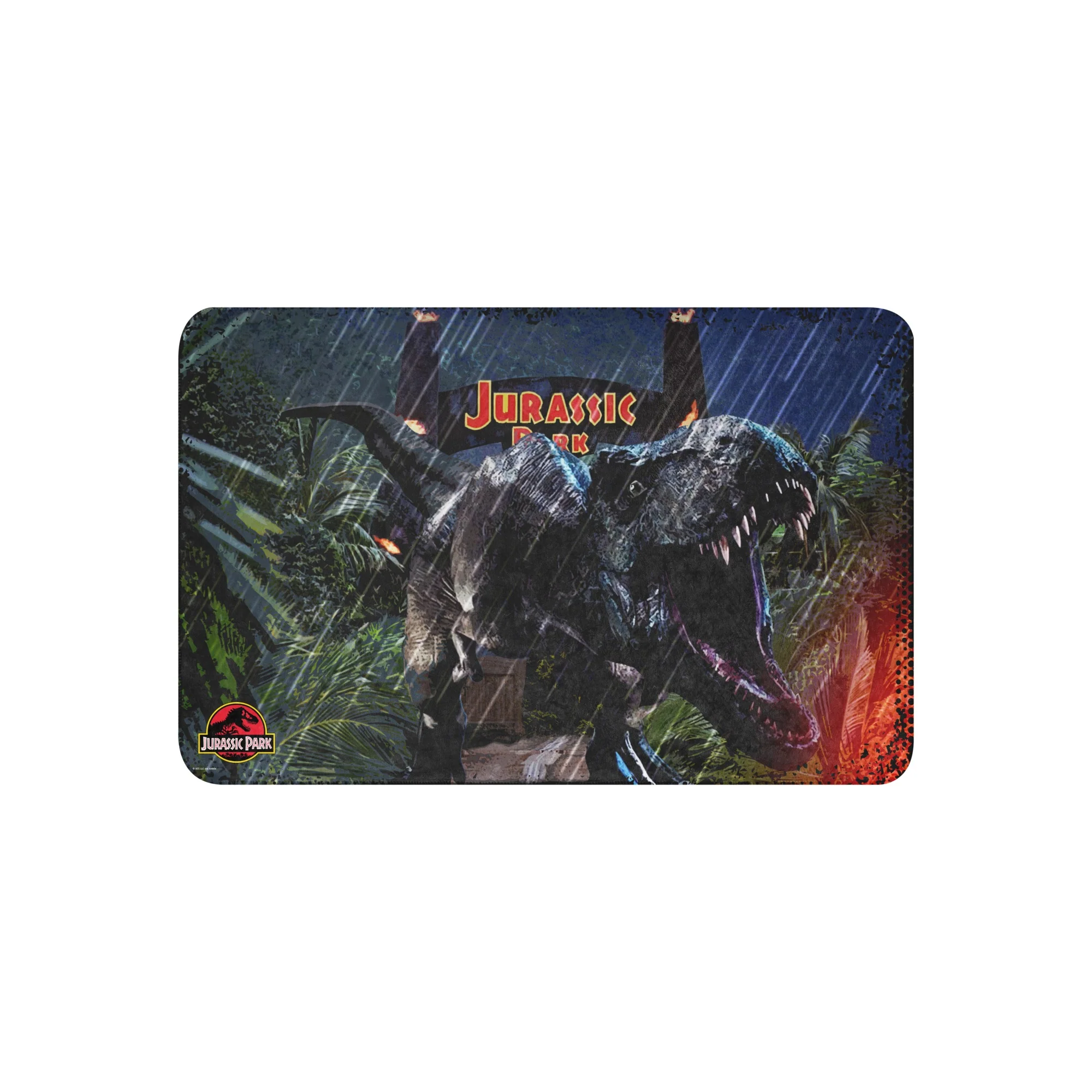 Jurassic Park Jungle Sherpa Blanket - Image 6
