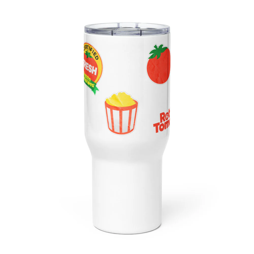 Rotten Tomatoes Sticker Icons Travel Mug - Image 3